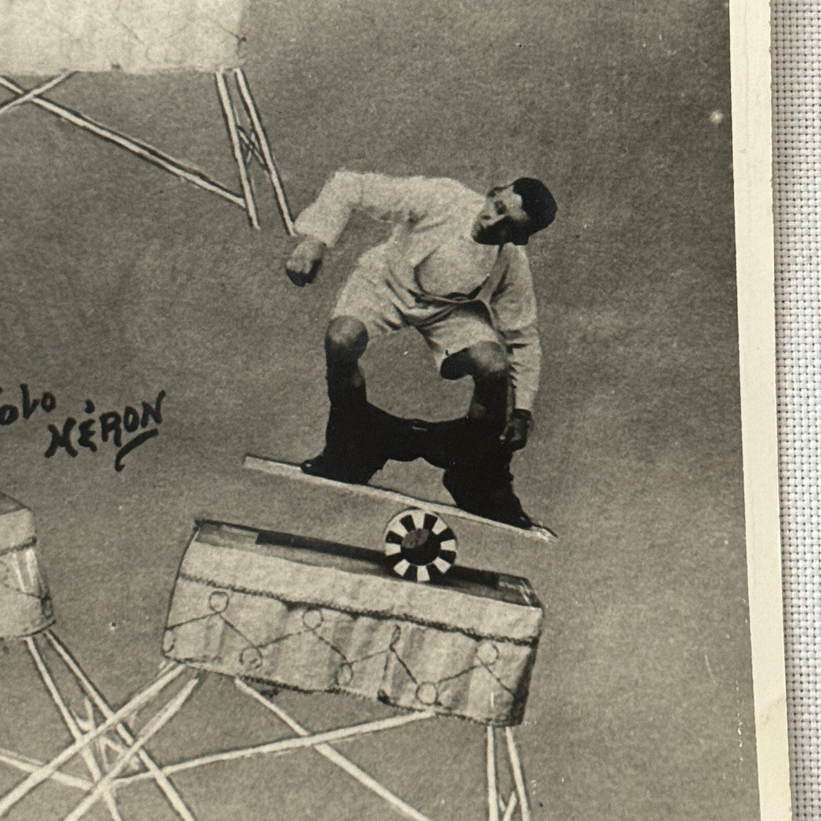 Vintage Circus Acrobat Balancing Act Photo Photograph Will Gomez