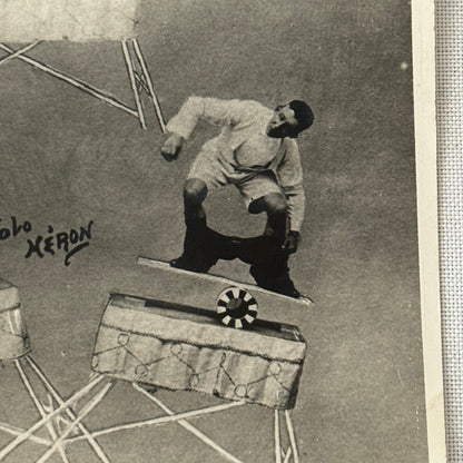 Vintage Circus Acrobat Balancing Act Photo Photograph Will Gomez
