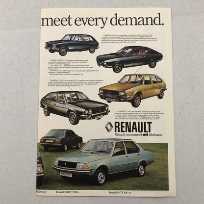 Renault A442 LeMans Paper Racing Car Model Brochure Renault 4 5 12 18 20 30 16