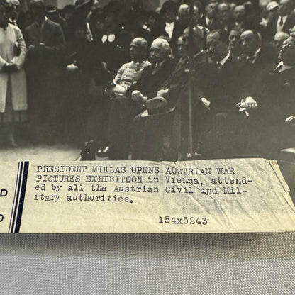 President Wilhelm Miklas Austria Austrian War Exhibit Press Photo Photograph