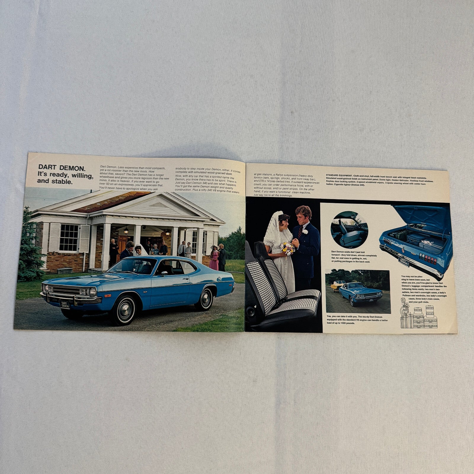 1972 Dodge Car Sales Brochure Catalog Dart Demon Challenger Coronet Charger +