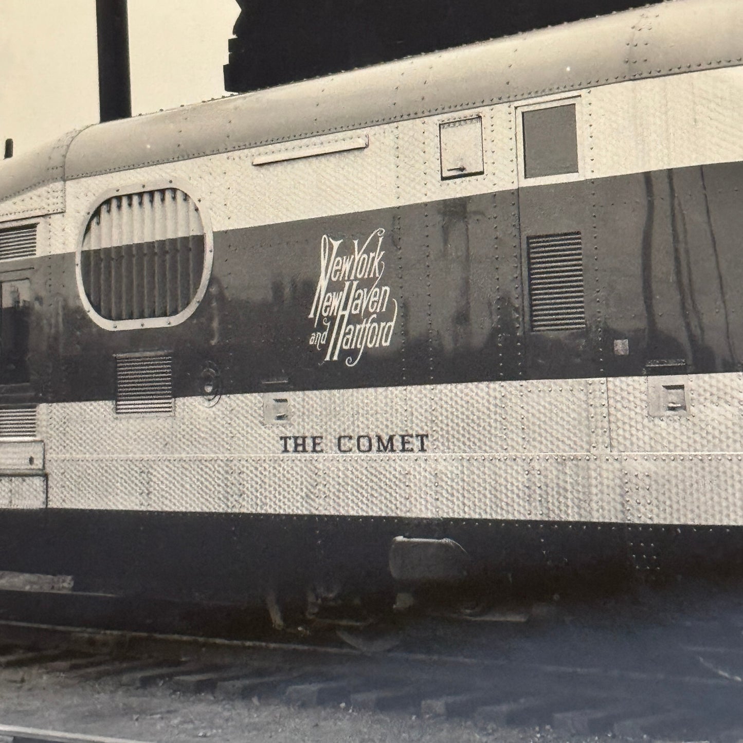 Vintage Train Photo Photograph The Comet New York New Haven and Hartford Rail