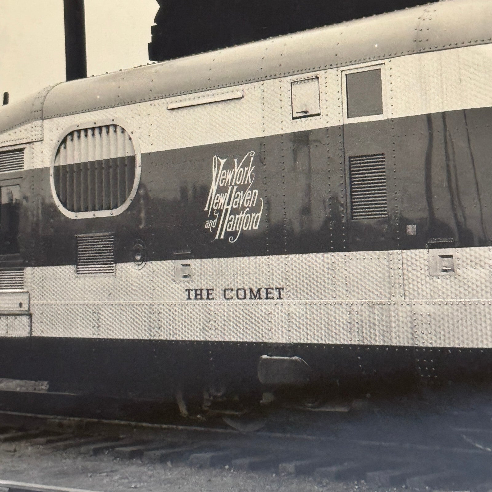 Vintage Train Photo Photograph The Comet New York New Haven and Hartford Rail