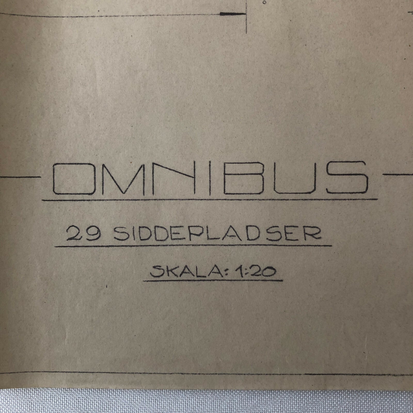 1935 Coachbuilder Bus Design Blueprint Rendering Blue Print Coach Bus Truck