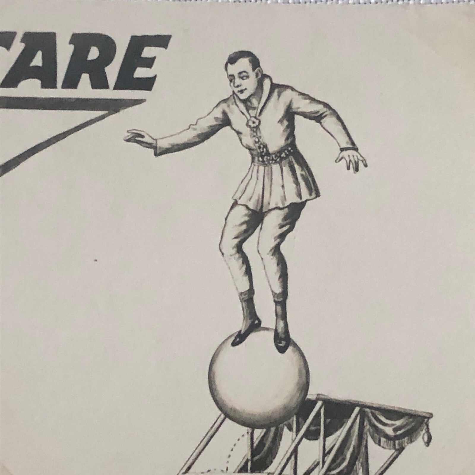Circus Performer Balancing Act Postcard Post Card Vintage Ottare