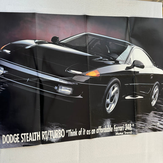 1991 Dodge Sales Brochure Catalog Stealth Poster Shadow Dakota Pickup LeBaron +