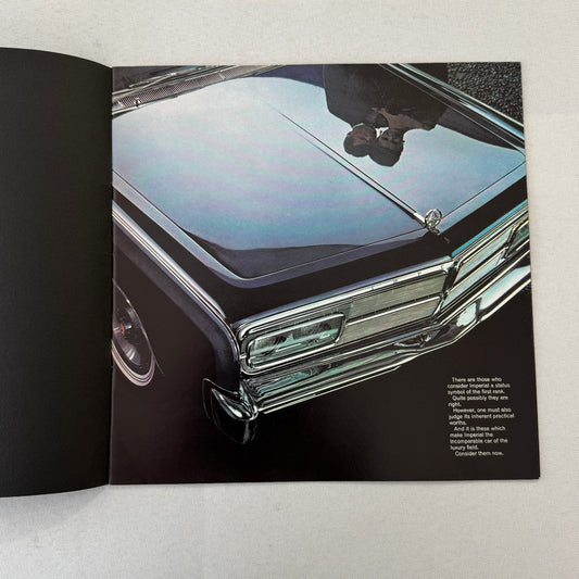 1965 Imperial Car Sales Brochure Catalog Convertible Coupe Sedan Chrysler