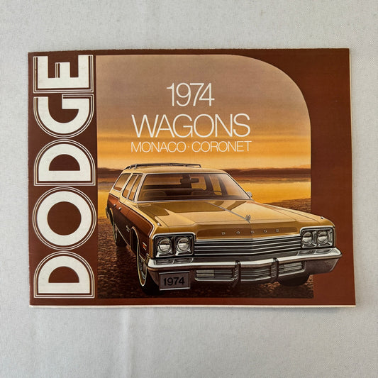 1974 Dodge Station Wagon Sales Brochure Monaco Coronet Custom Crestwood Brougham