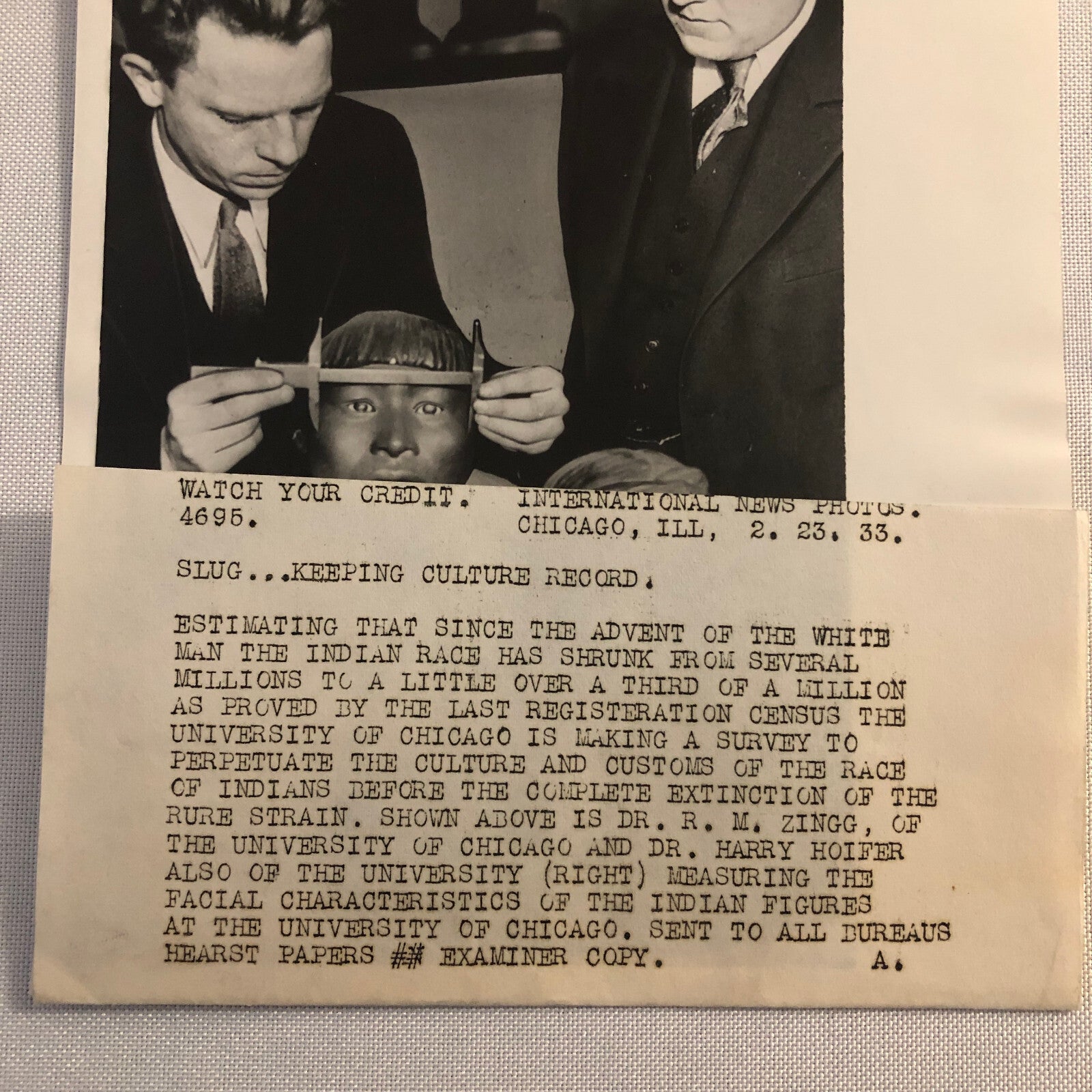 Press Photo Photograph University of Chicago First Nations Indigenous