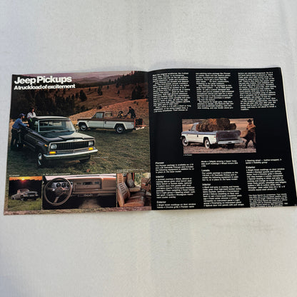 1984 Jeep Sales Brochure Catalog CJ Scrambler Pickup Renegade Laredo