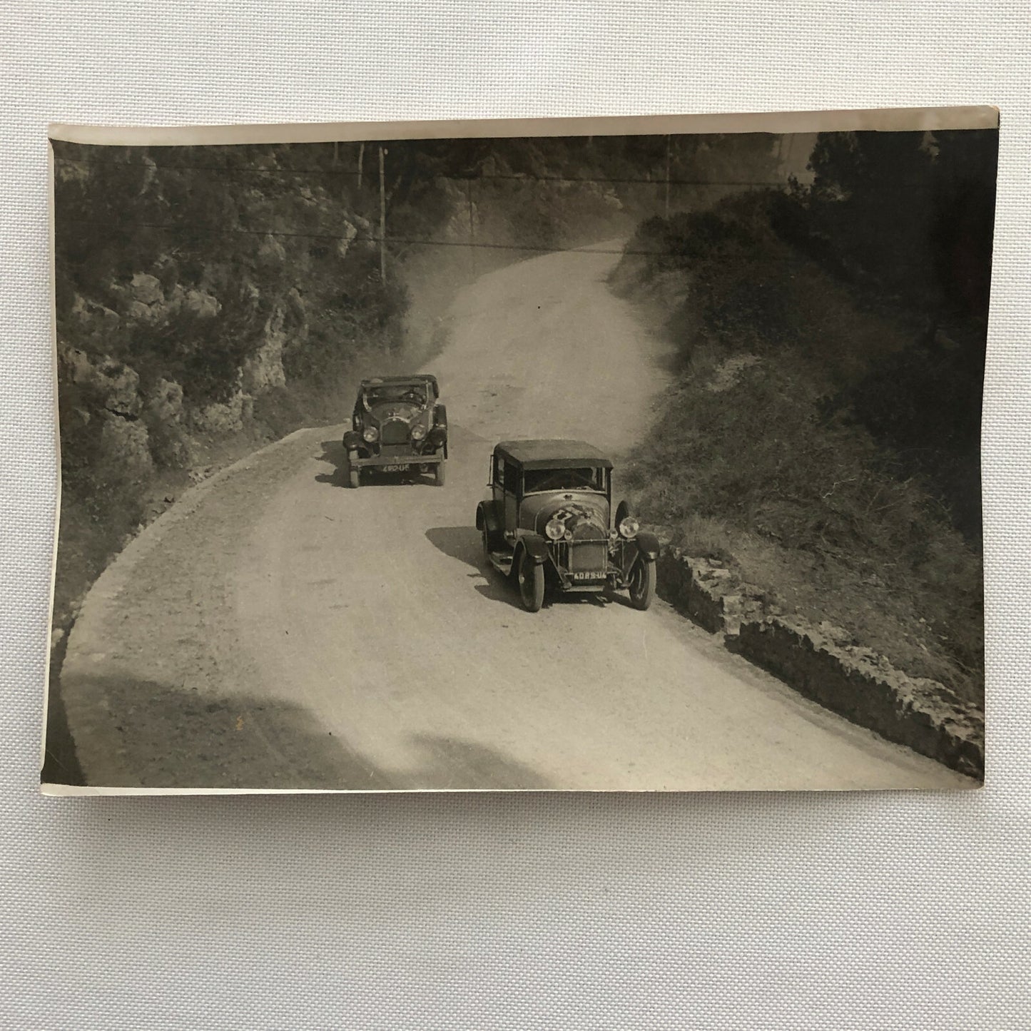 Antique Press Photo Photograph Agence Meurisse Paris Nice Rally Rallye Car ? 