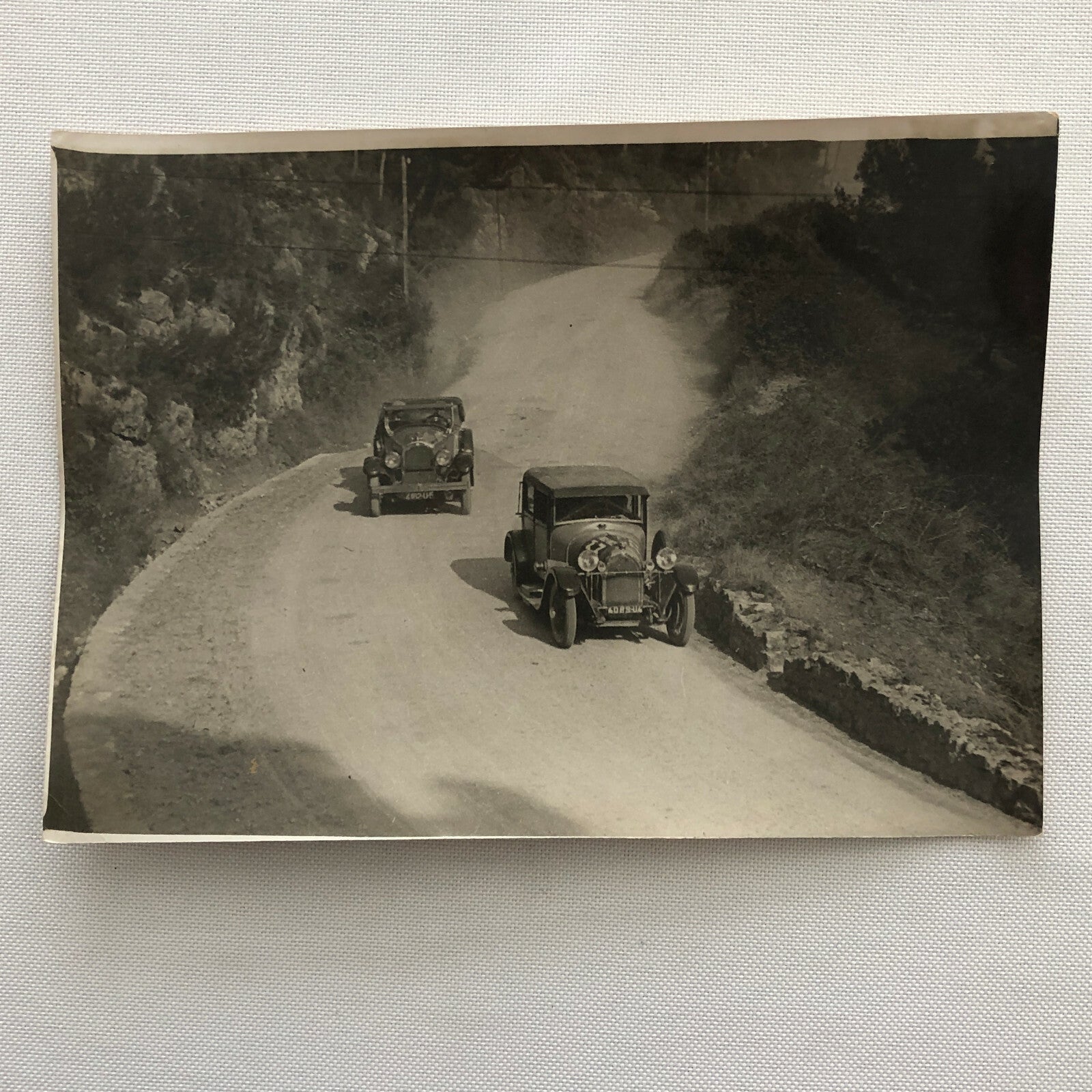 Antique Press Photo Photograph Agence Meurisse Paris Nice Rally Rallye Car ? 