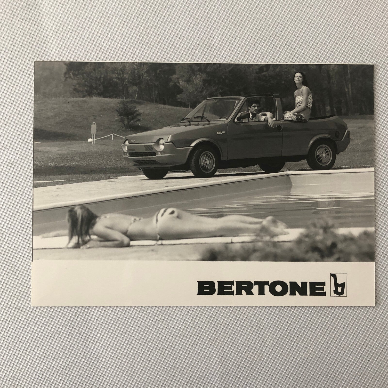 Fiat Bertone Ritmo Press Kit Cabriolet Convertible Photographs Brochure