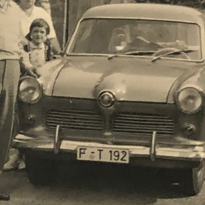 Vintage Photo Photograph Family with Classic Car - Tag AL22SM2