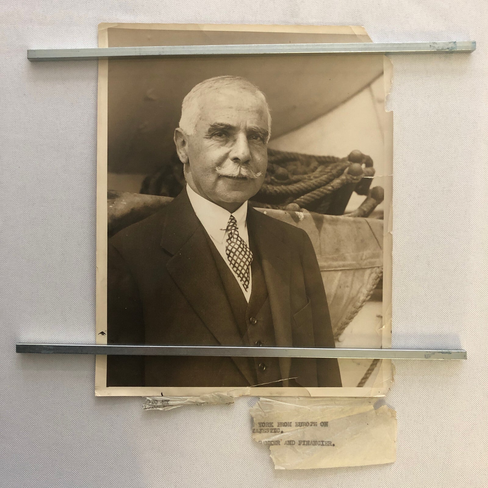 Press Photo Photograph Otto H Kahn Banker Portrait