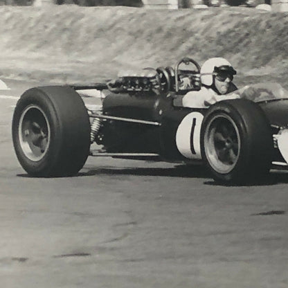 Vintage Racing Photo Photograph Jack Brabham Driver Race Car 