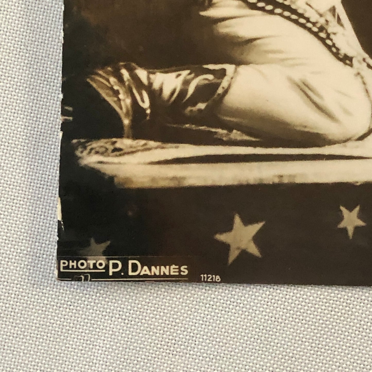 Vintage Circus Photo Billy Karaltini Western Performer Cowboy Bird Photograph 2x