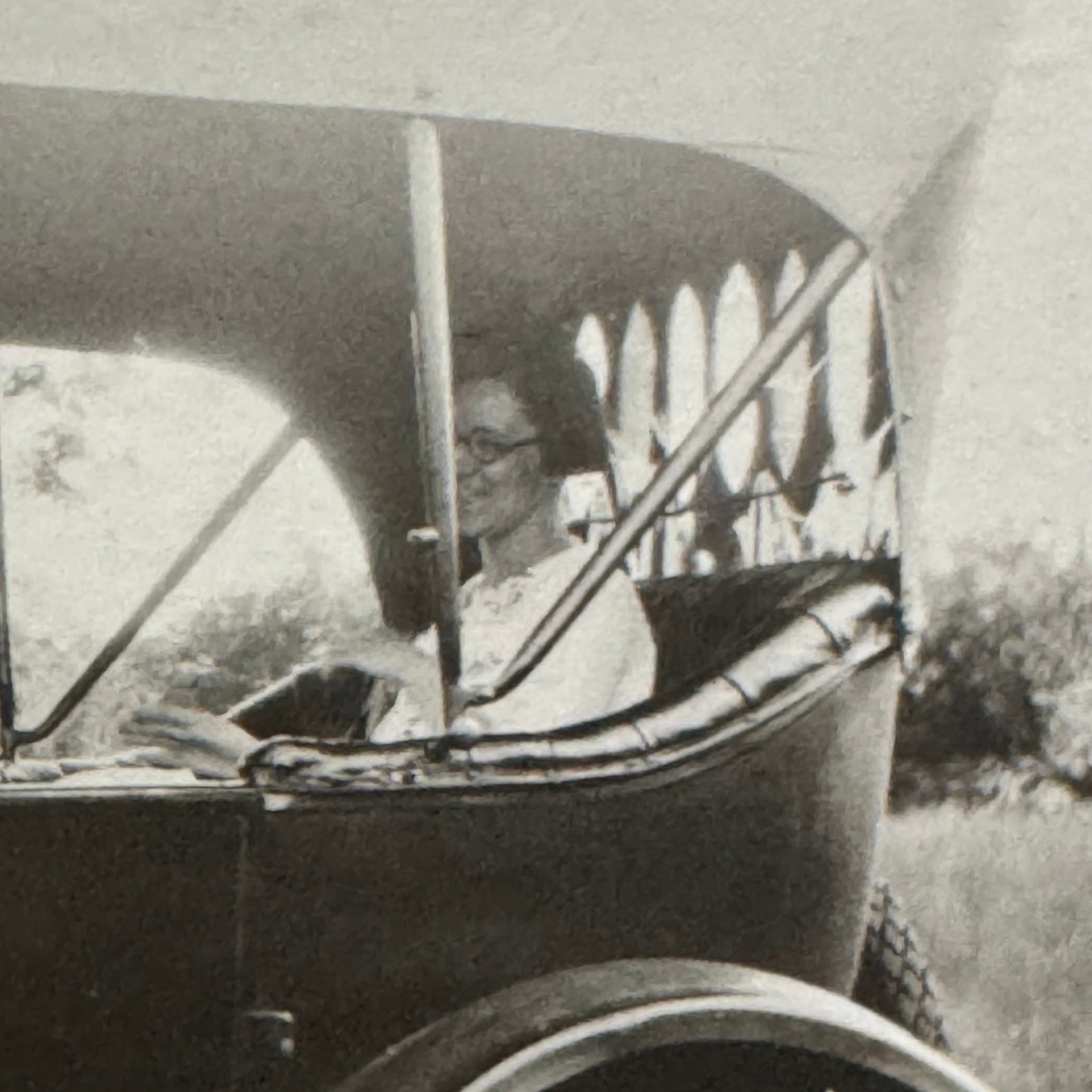 Vintage Car Photo Photograph Print Women with Automobile Snapshot