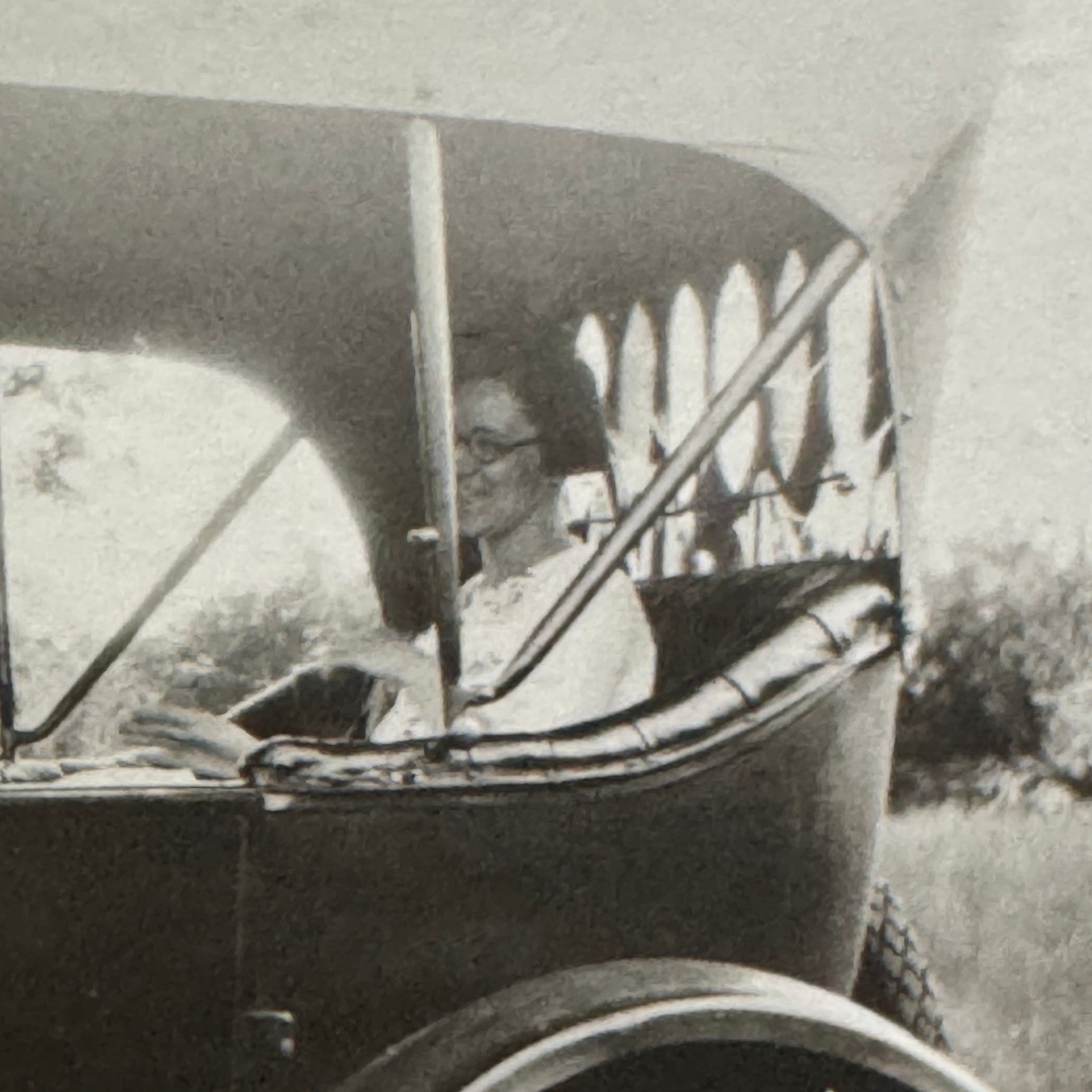 Vintage Car Photo Photograph Print Women with Automobile Snapshot