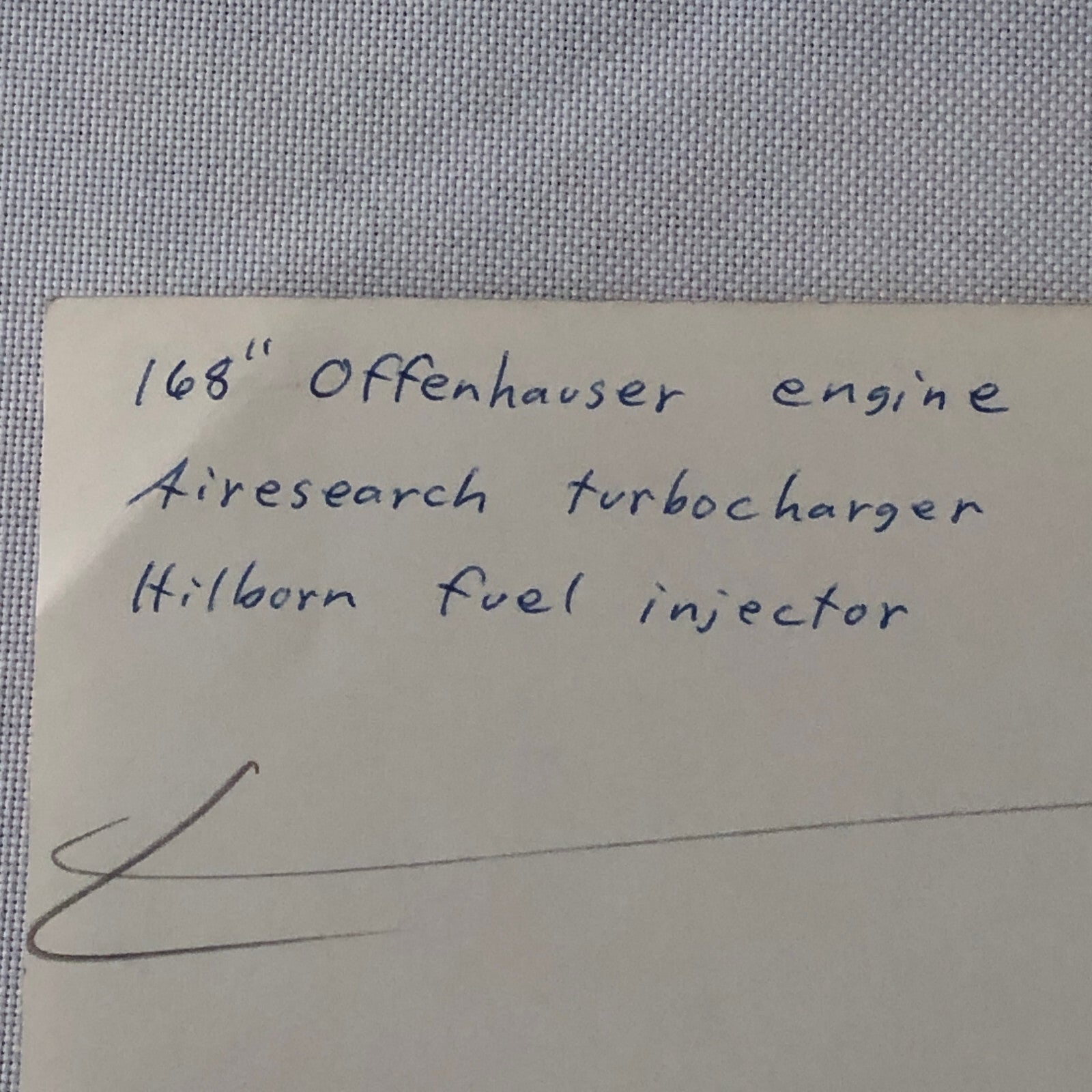 Indy Indianapolis 500 Racing Photo Photograph Offenhauser Garrett Turbocharger