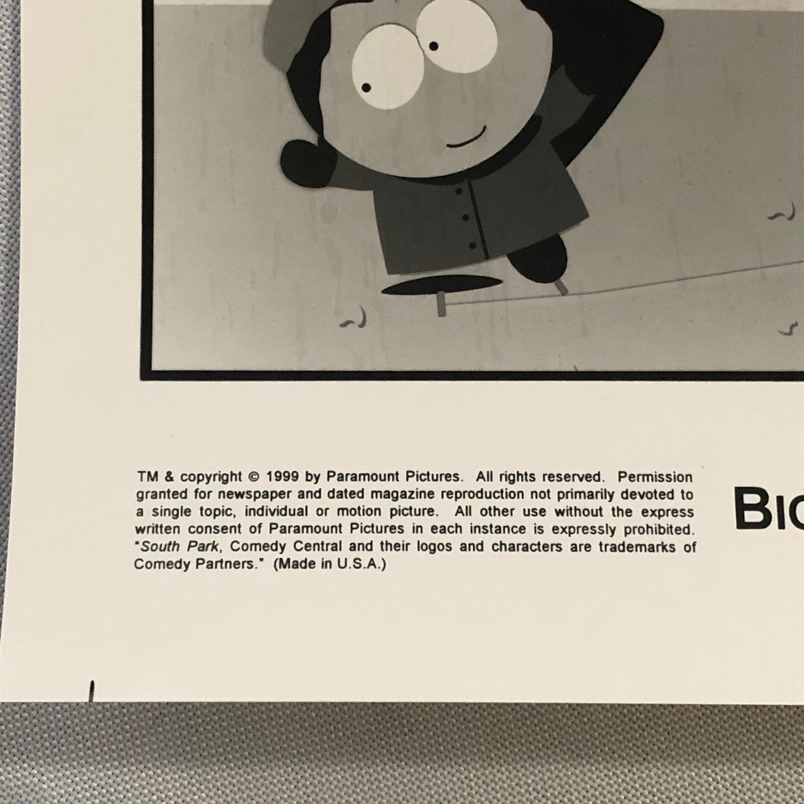 South Park Bigger Longer and Uncut Movie Press Photo Photograph Film 1999