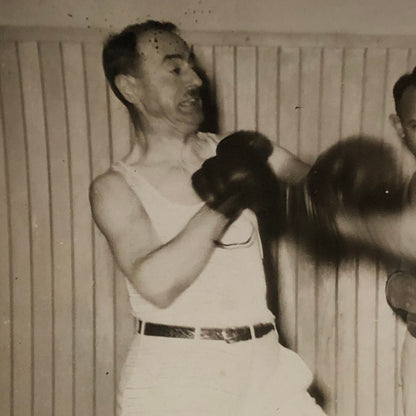 Press Photo Photograph Diplomat Receives Boxing Lesson 1933 Underwood Photo