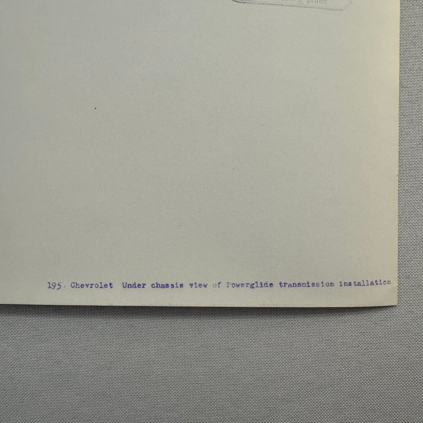 1950 Chevrolet Powerglide Transmission Factory Press Photo Photograph Vintage