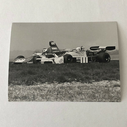 Vintage 1976 Formula 2 F2 Thruxton Grand Prix Racing Photo Photograph ELF Tambay