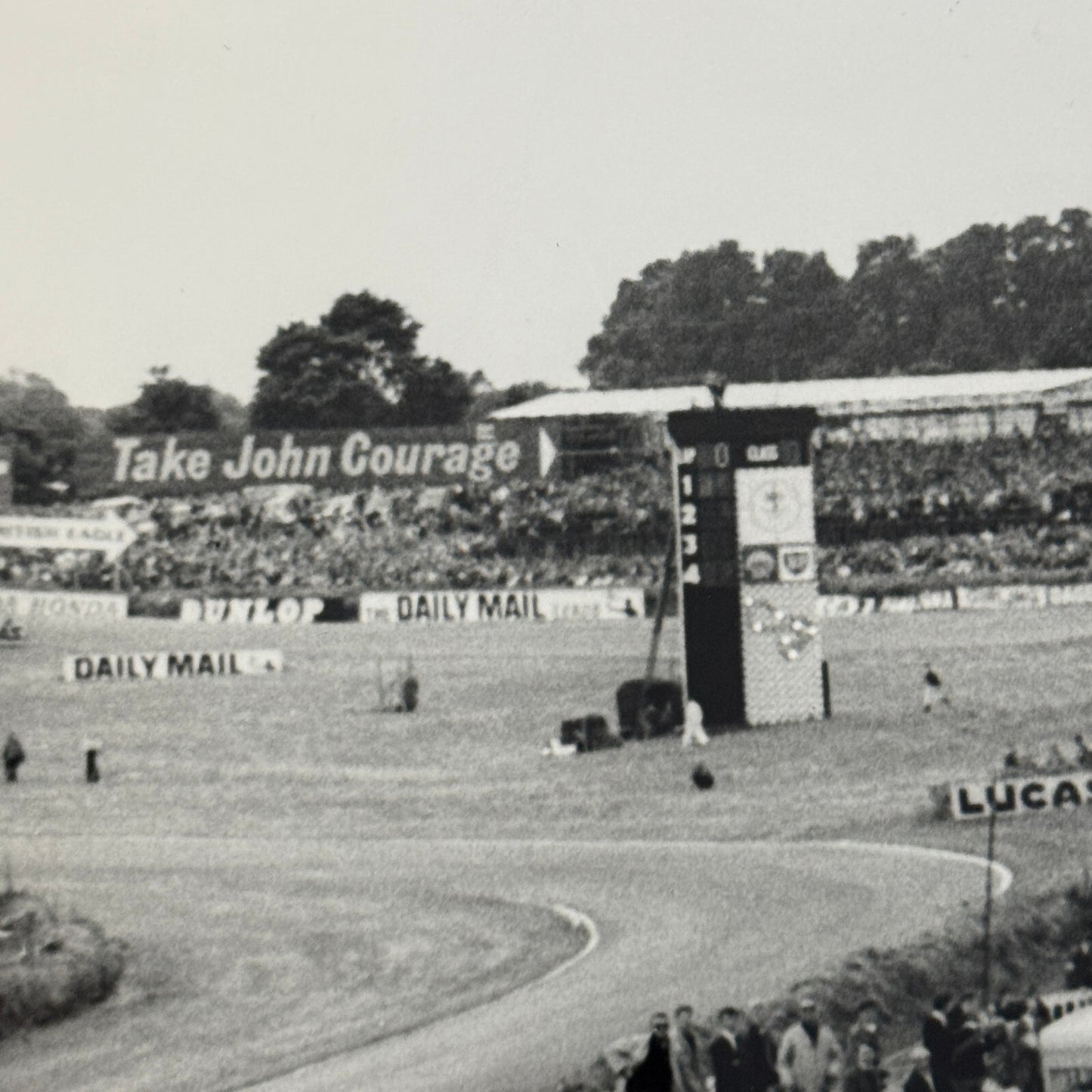 Vintage Grand Prix Car Racing Photo Photograph - Dan Gurney Jim Clark + Cahier 