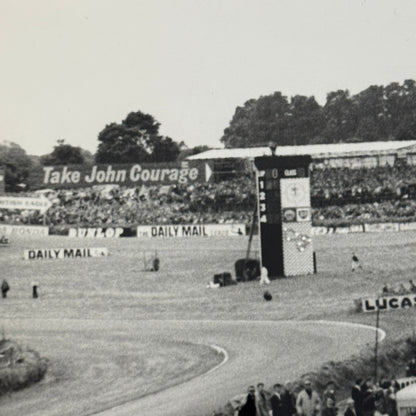 Vintage Grand Prix Car Racing Photo Photograph - Dan Gurney Jim Clark + Cahier 