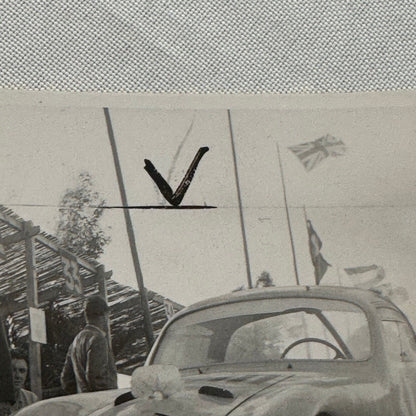 Vintage Racing Photo Photograph Crash Wreck Accident Car Motorsport Unidentified