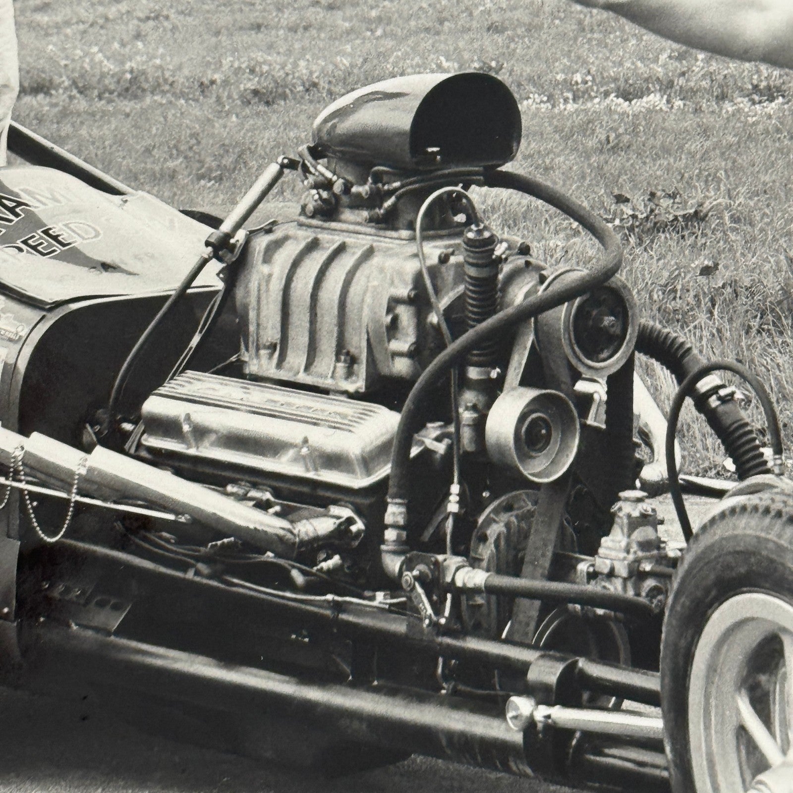 Vintage Drag Racing Photo Photograph Dragster Hot Rod Driver