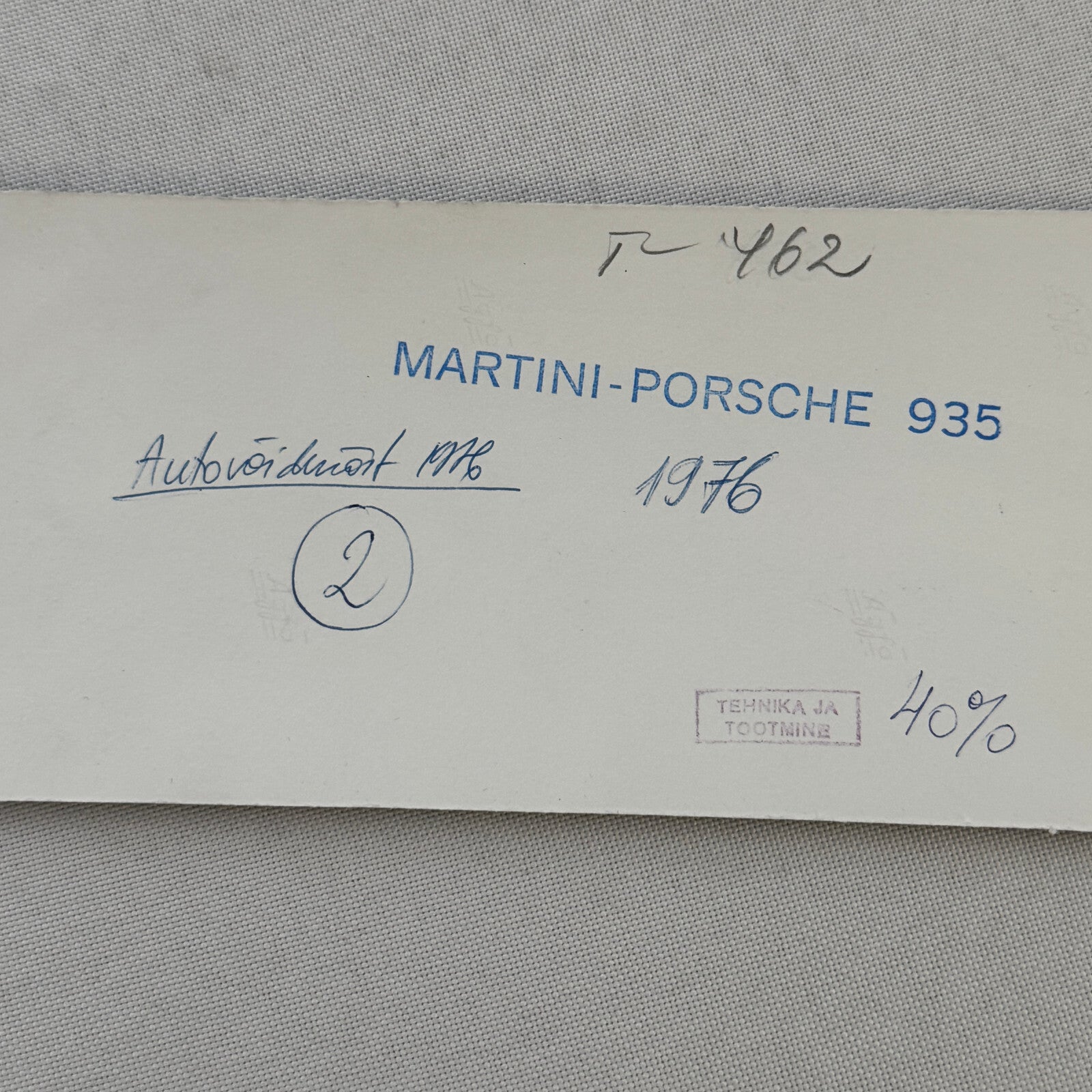 Porsche 935 Martini Racing Car Vintage Photo Photograph Print 1976