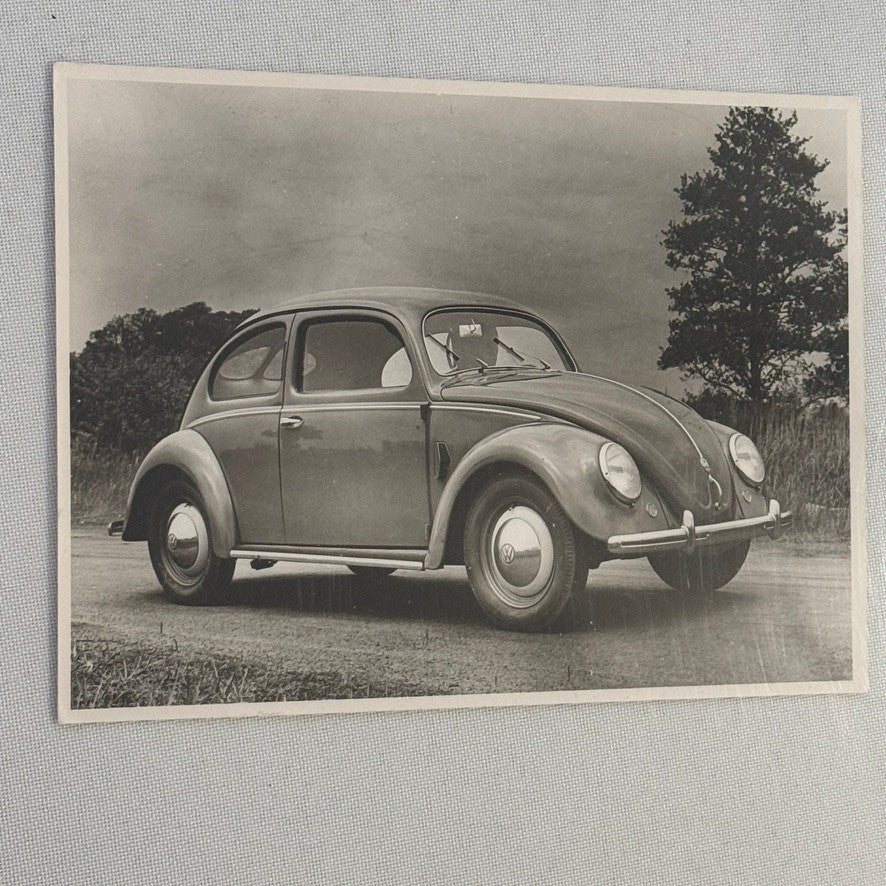 Vintage 1957 Volkswagen Beetle VW Bug Car Photo Photograph Print