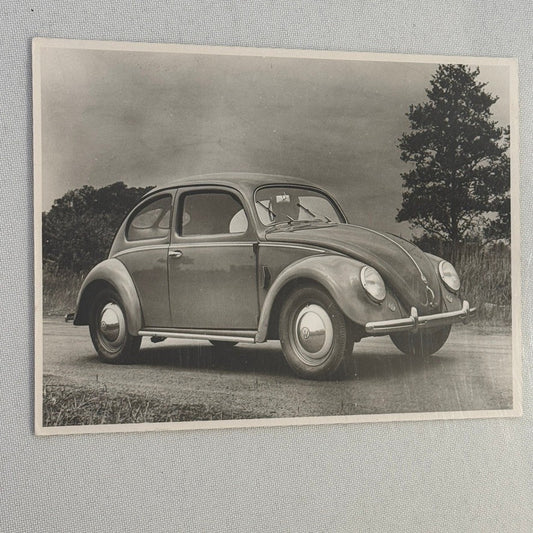 Vintage 1957 Volkswagen Beetle VW Bug Car Photo Photograph Print