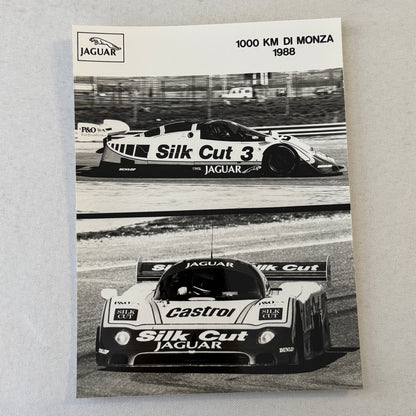 1988 Jaguar Silk Cut Racing Press Kit Photos Jaguar Day at Monza ITALIAN