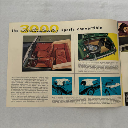 Austin Healey 3000 MK III Sports Convertible Car Sales Brochure Catalog