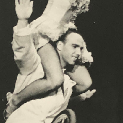 Circus Performer Bicycle Balancing Act 2 Heinkes Vintage Photo Photograph