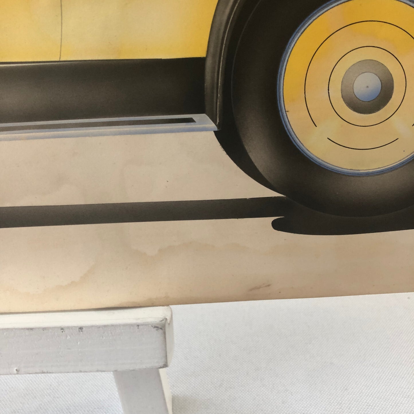 Antique Automobile Car Illustration Art Signed and Dated 1929