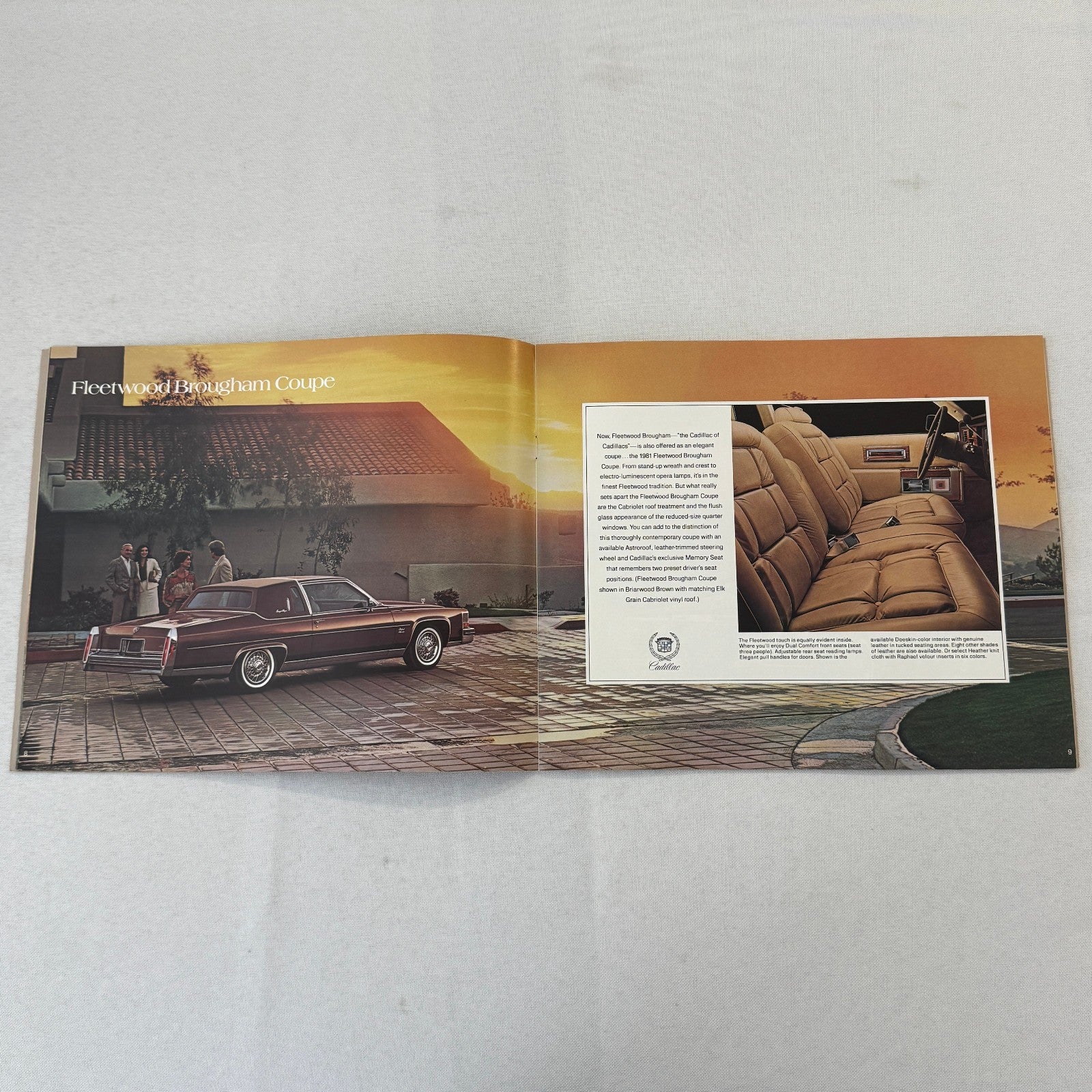 1981 Cadillac Car Sales Brochure Catalog Coupe DeVille Eldorado Seville Brougham