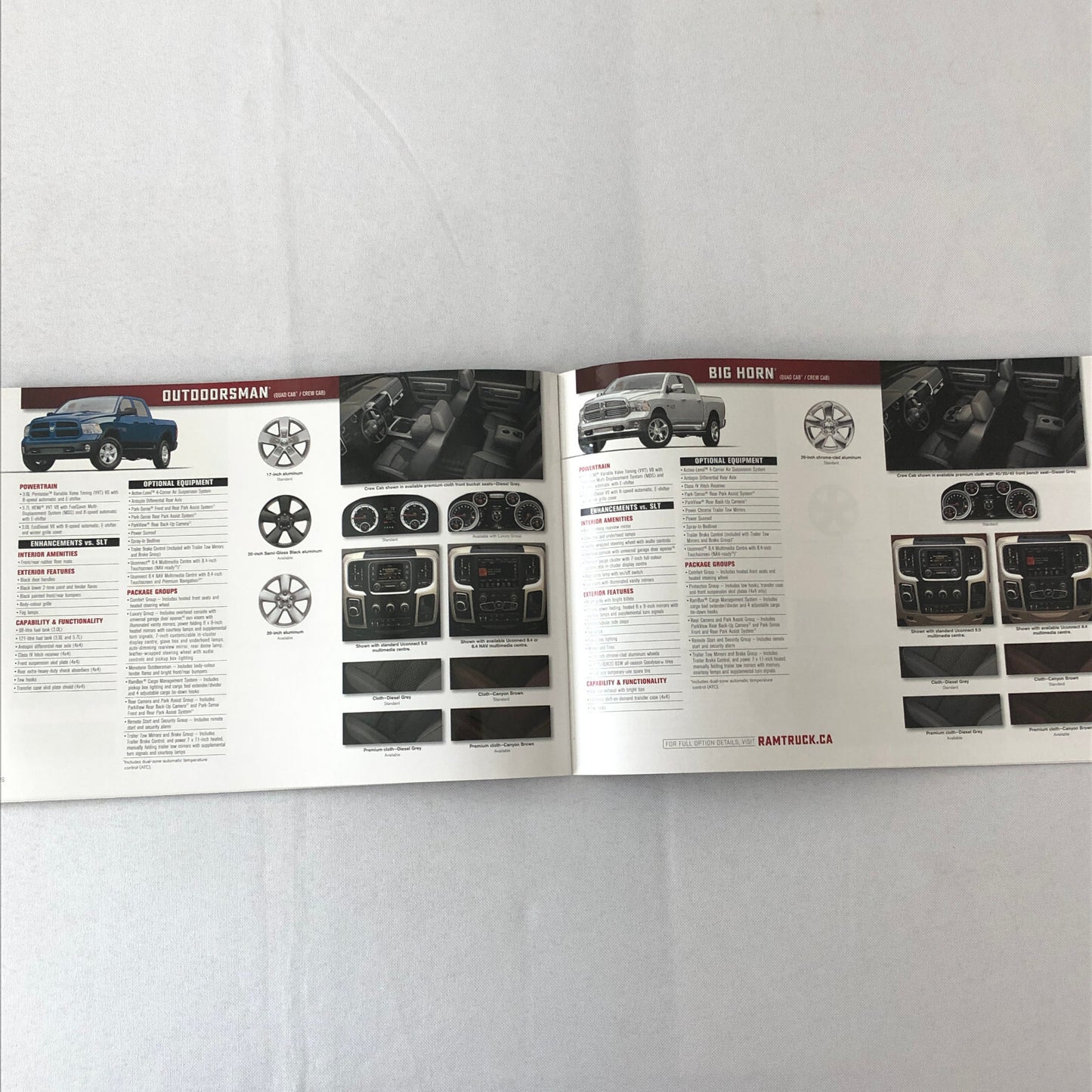 2017 Dodge Ram 1500 Pickup Sales Brochure Catalog Outdoorsman Laramie Sport +