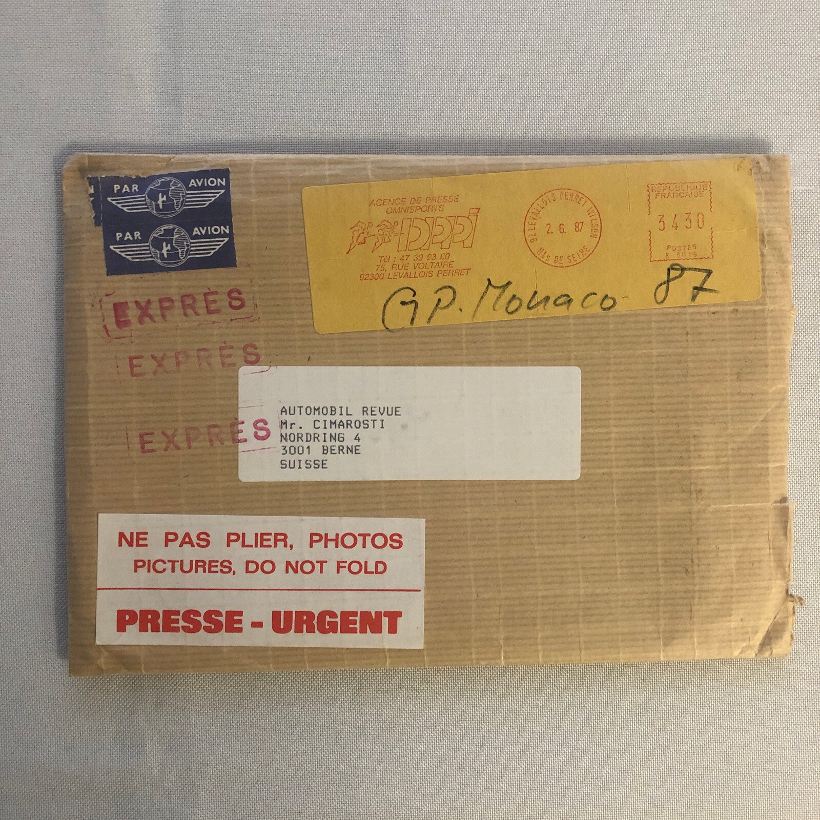 1987 Monaco Grand Prix Formula One Racing Photo Lot of 20 F1 Car Driver