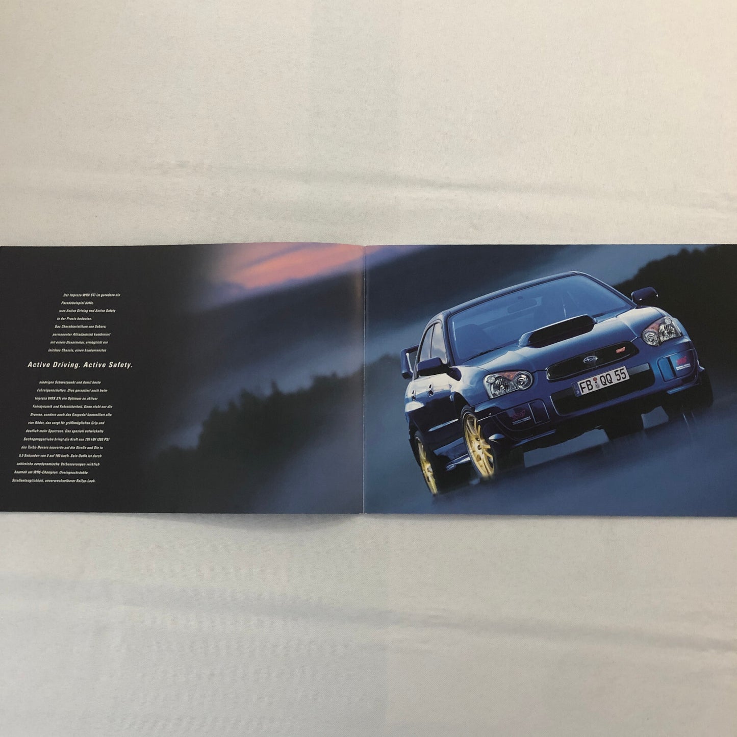 Subaru Impreza WRX STi Car Sales Brochure Catalog GERMAN TEXT European
