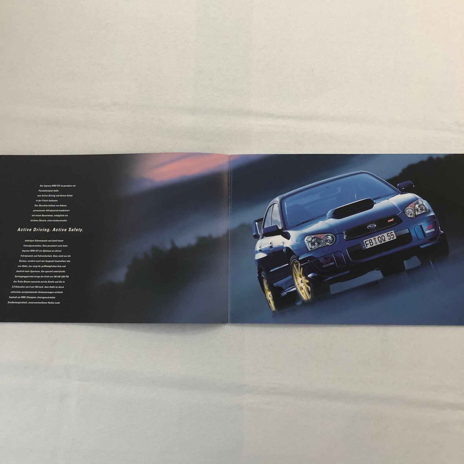 Subaru Impreza WRX STi Car Sales Brochure Catalog GERMAN TEXT European