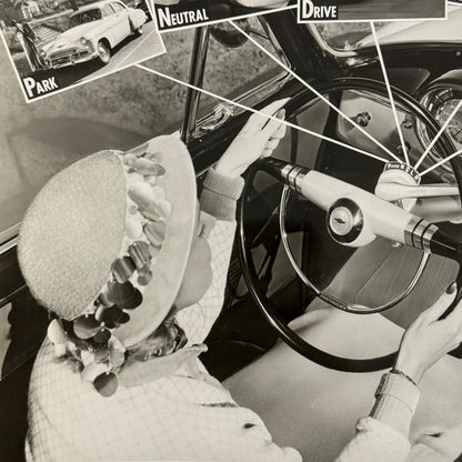 1950 Chevrolet Powerglide Driving Control Factory Press Photo Photograph Vintage