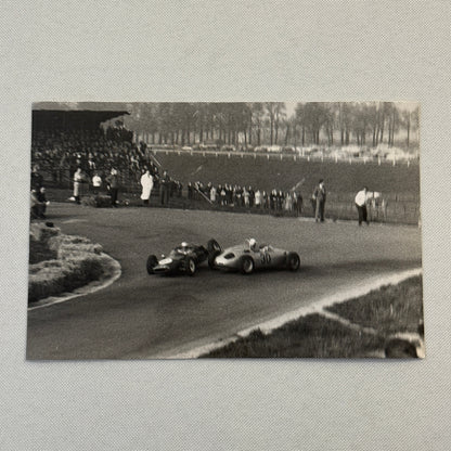 Vintage Racing Photo Photograph Accident Wreck Porsche