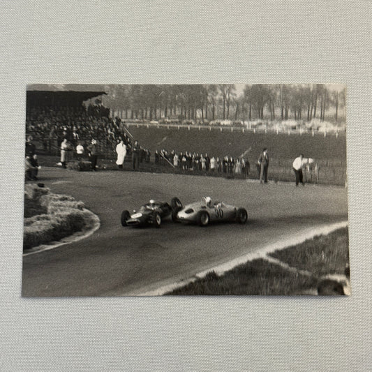 Vintage Racing Photo Photograph Accident Wreck Porsche