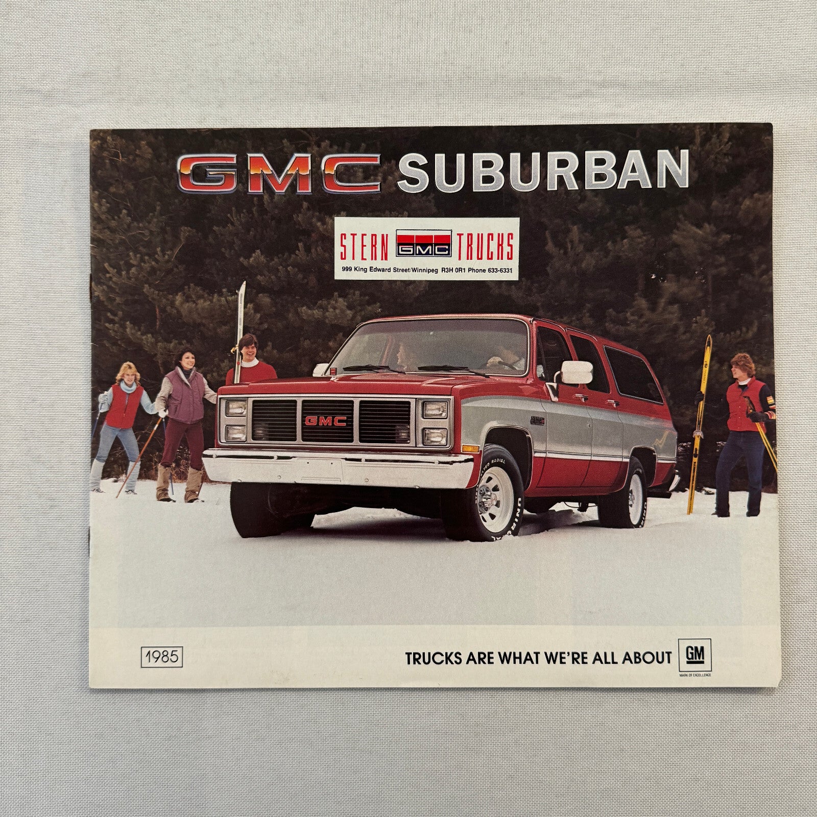 1985 GMC Suburban Truck Sales Brochure Catalog Advertising Vintage