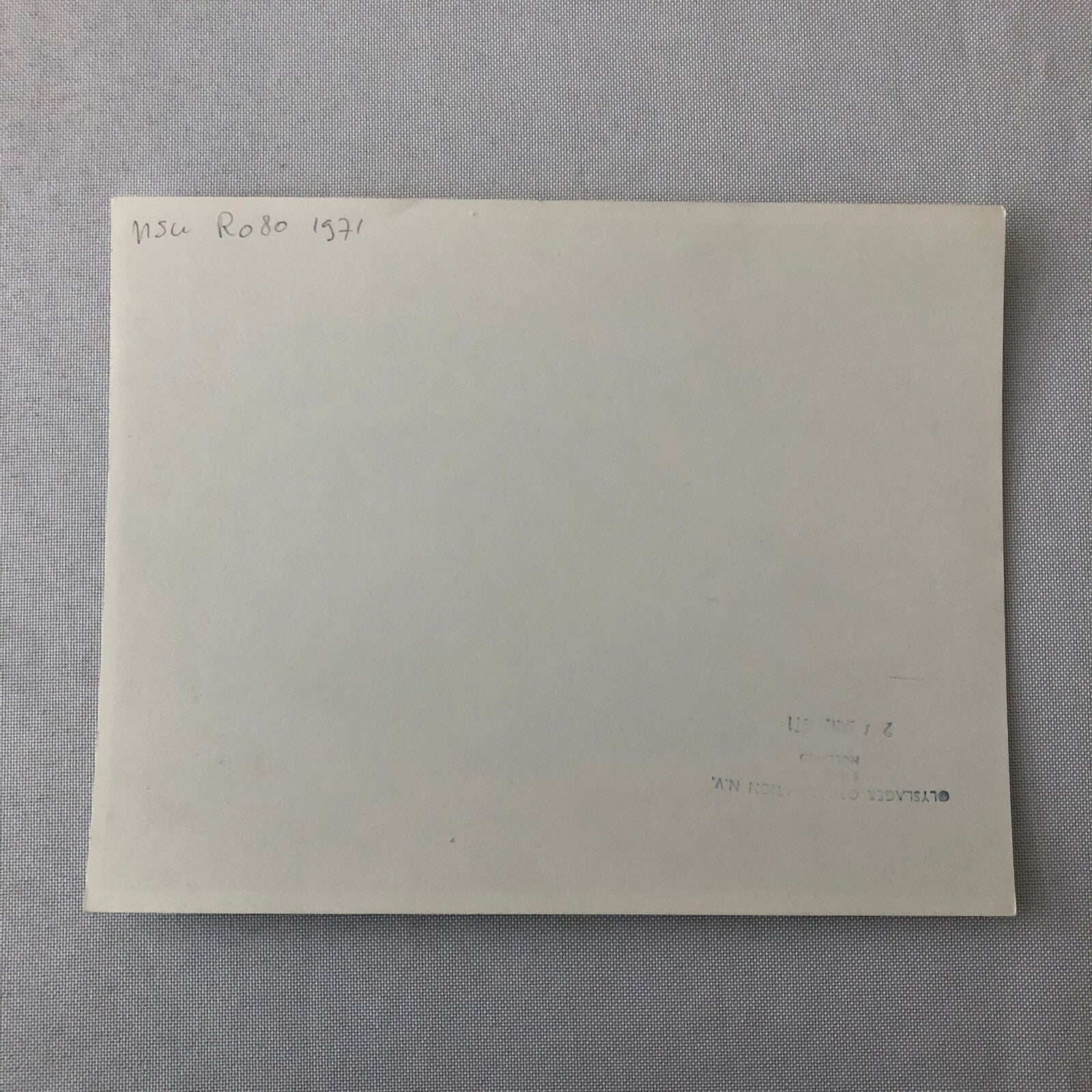 1971 NSU RO80 Ro 80 Car Automobile Photo Photograph Print