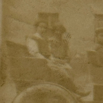Vintage Photograph Photo Antique People in Early Automobile Car